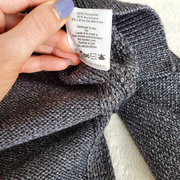 Women's John + Jenn Turtleneck Sweater Marled Grey - Picture 3 of 6